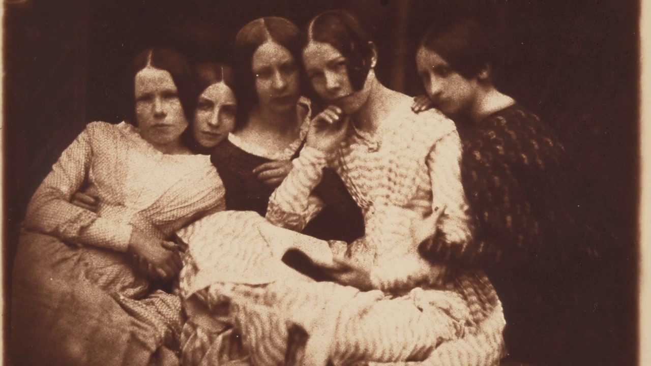 Miss Ellen Milne, Miss Mary Watson, Miss Watson, Miss Agnes Milne and Sarah Wilson by Robert Adamson and David Octavius Hill, circa 1843-47, calotype, via National Galleries of Scotland, Edinburgh
