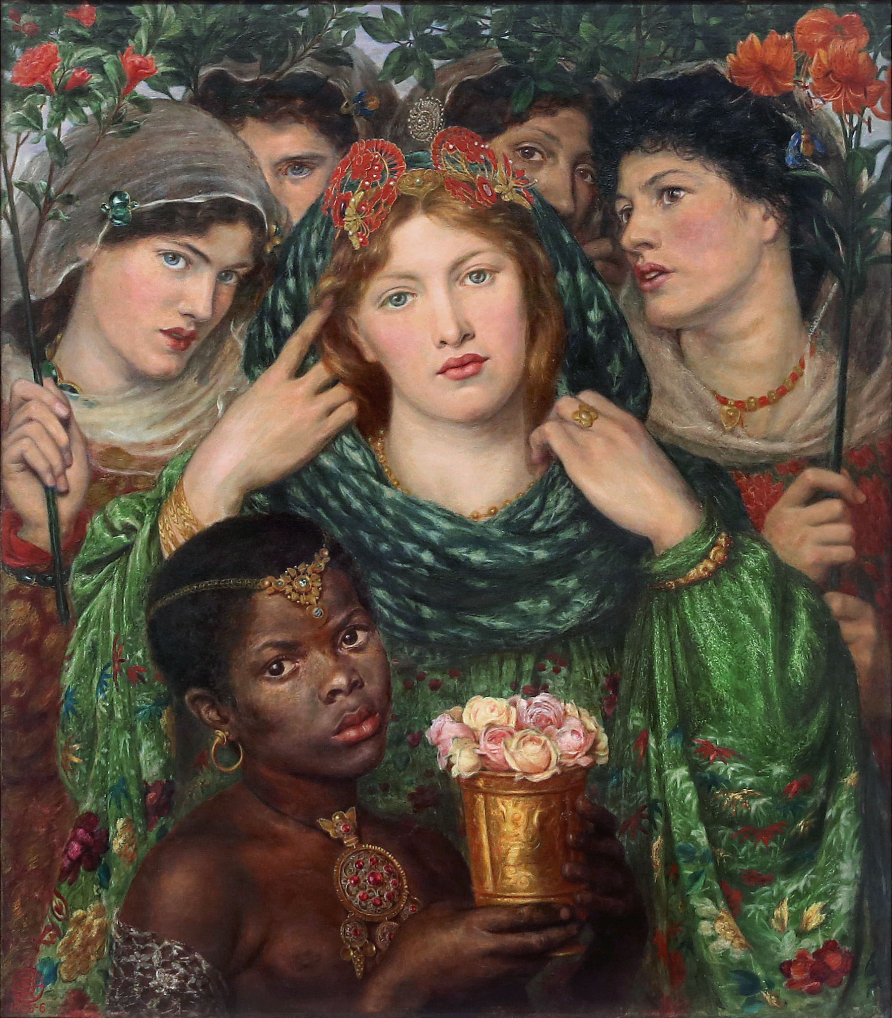 The Beloved by Dante Gabriel Rossetti, 1865-1866, via Tate, London