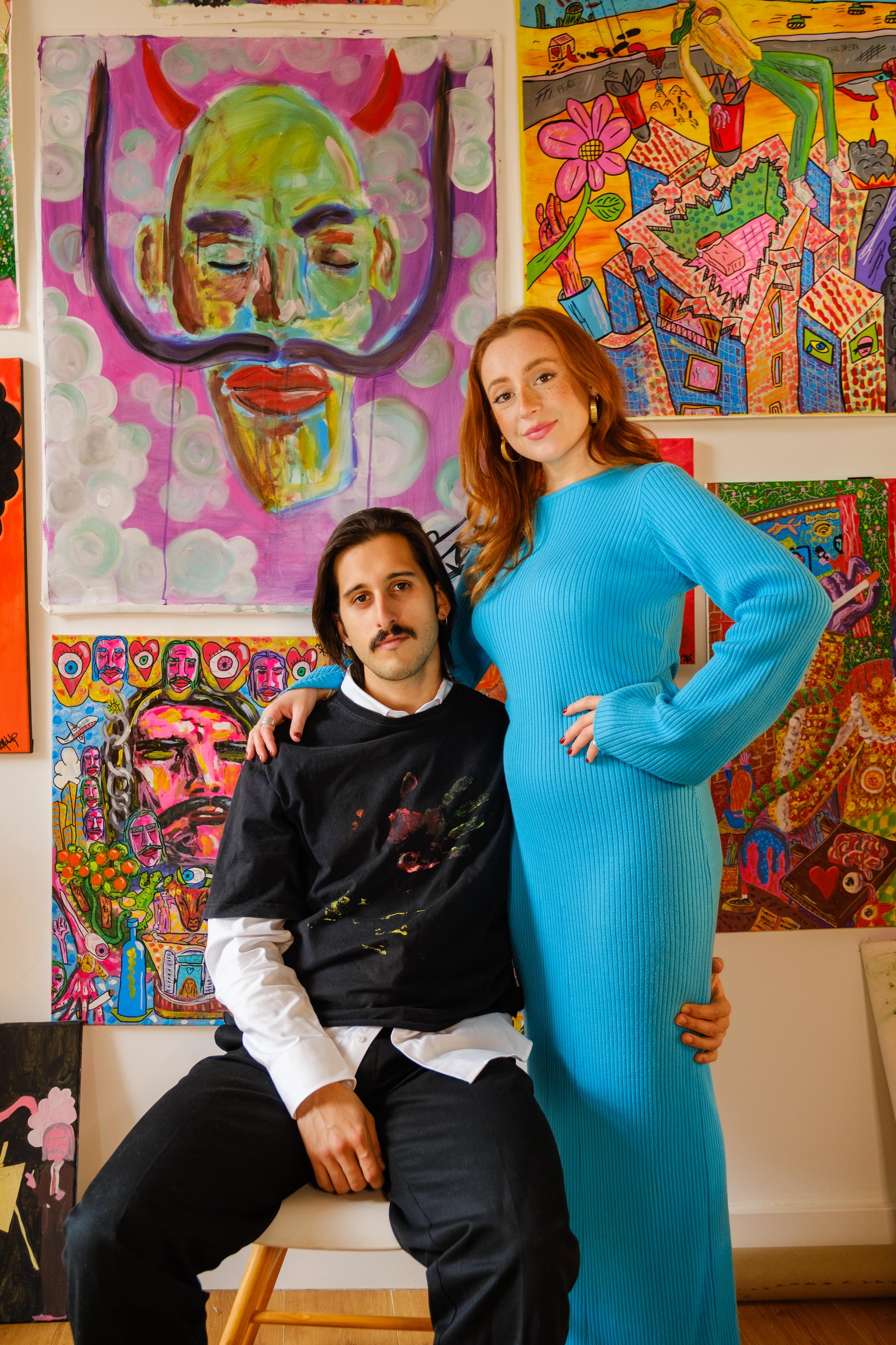 Photoshoot of Jaime and Mathilde, founders of KAMA Collection, by Isabel Dröge, with Fujifilm X-T4