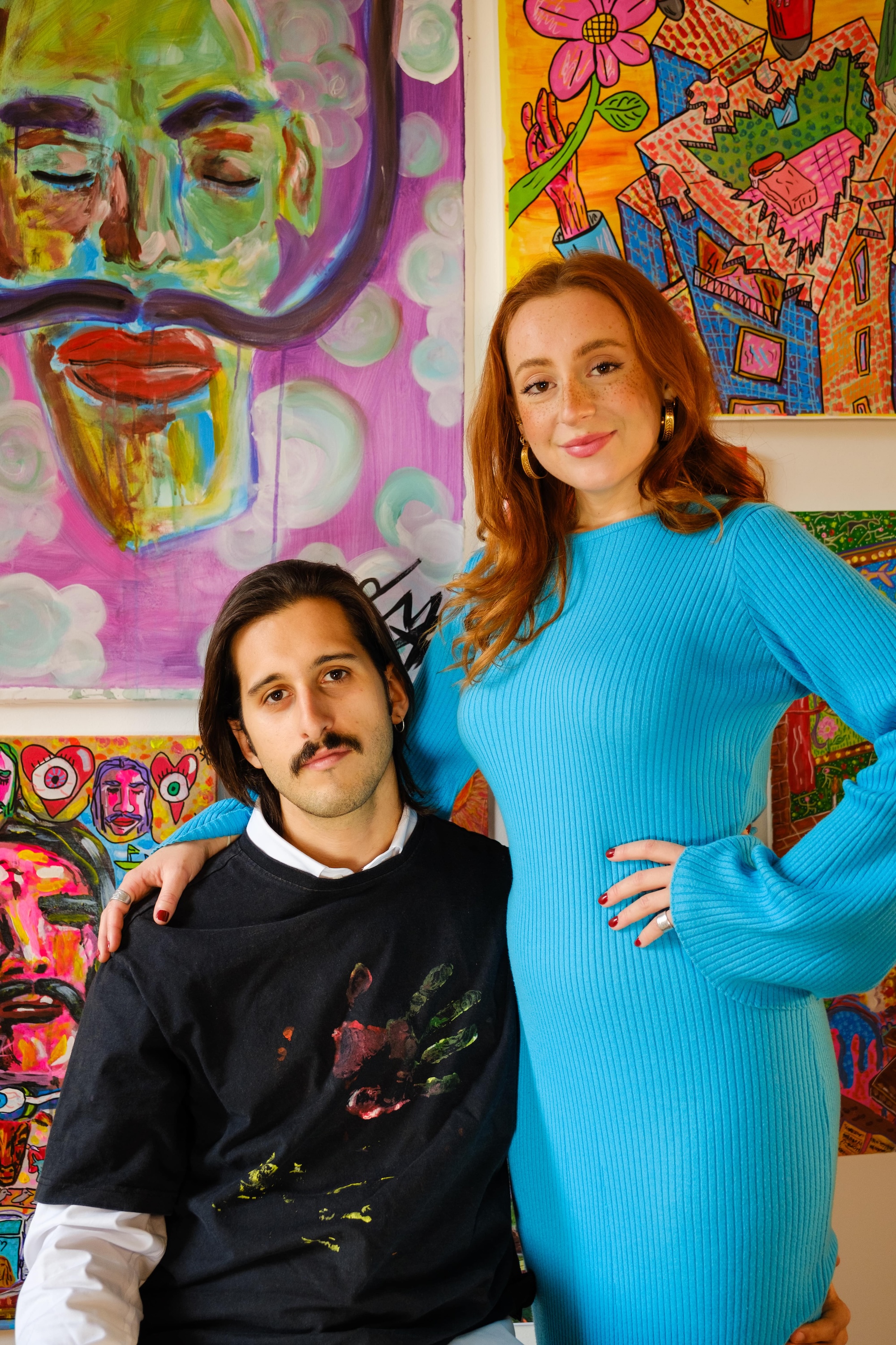 Photoshoot of Jaime and Mathilde, founders of KAMA Collection, by Isabel Dröge, with Fujifilm X-T4