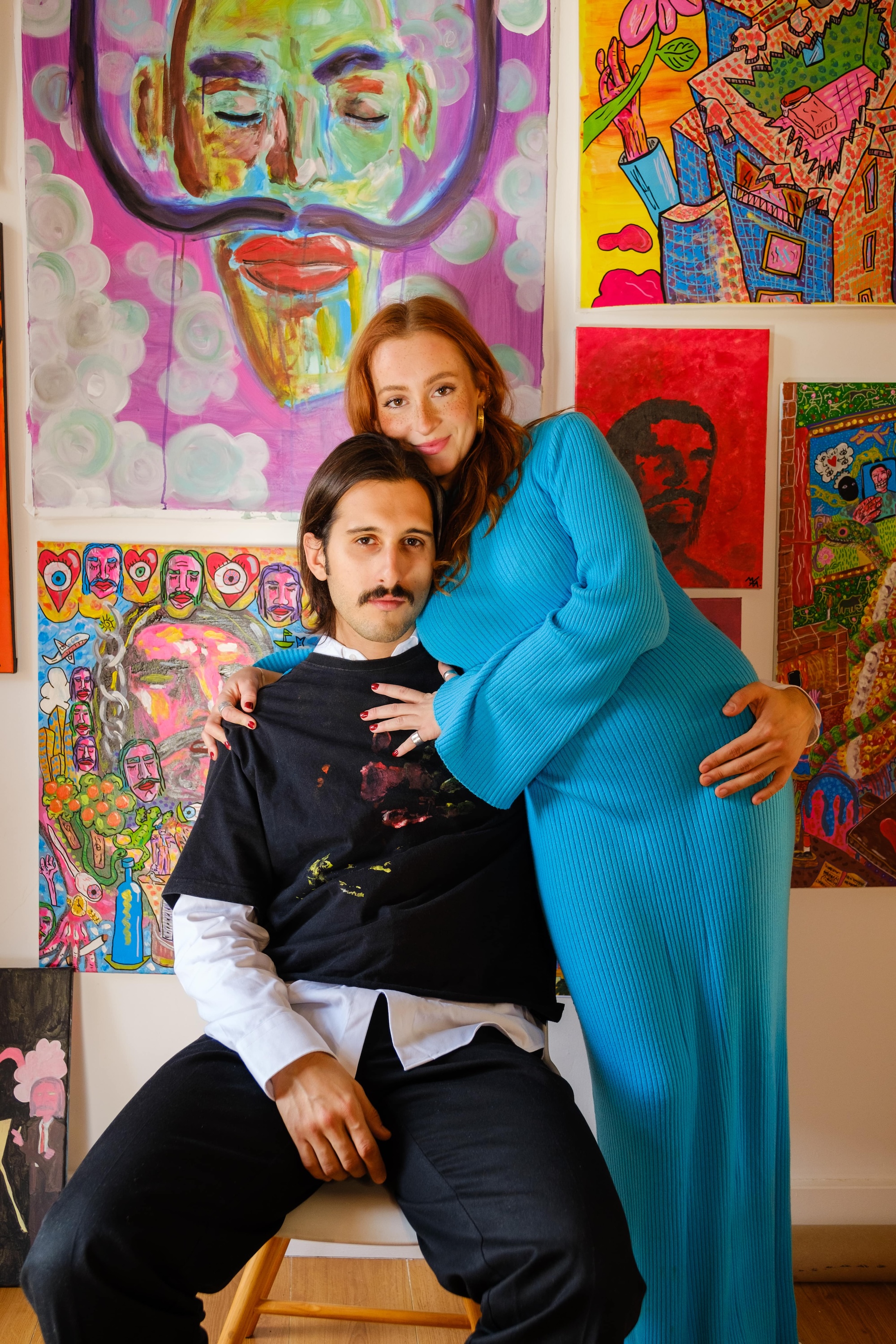 Photoshoot of Jaime and Mathilde, founders of KAMA Collection, by Isabel Dröge, with Fujifilm X-T4