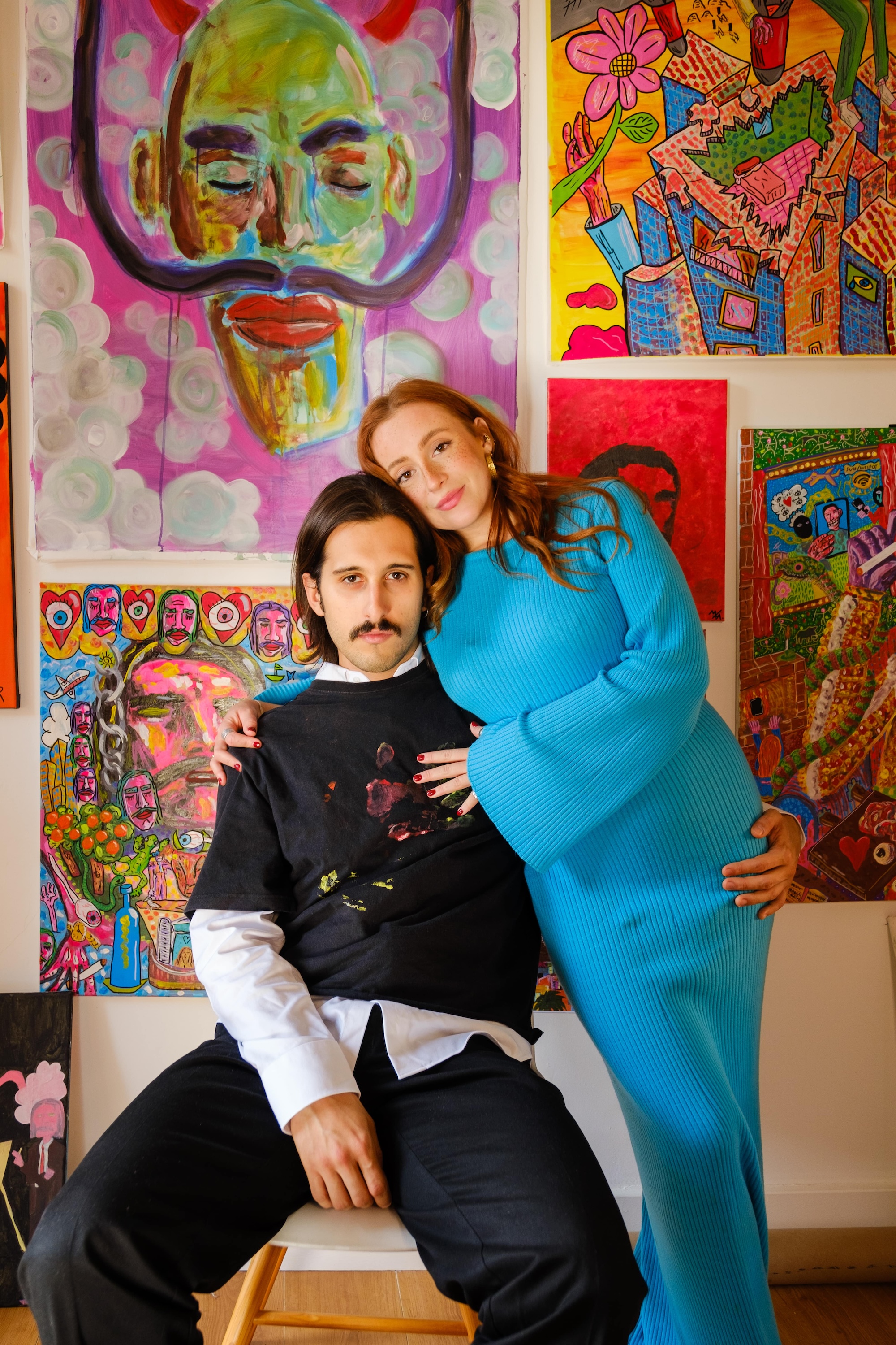 Photoshoot of Jaime and Mathilde, founders of KAMA Collection, by Isabel Dröge, with Fujifilm X-T4