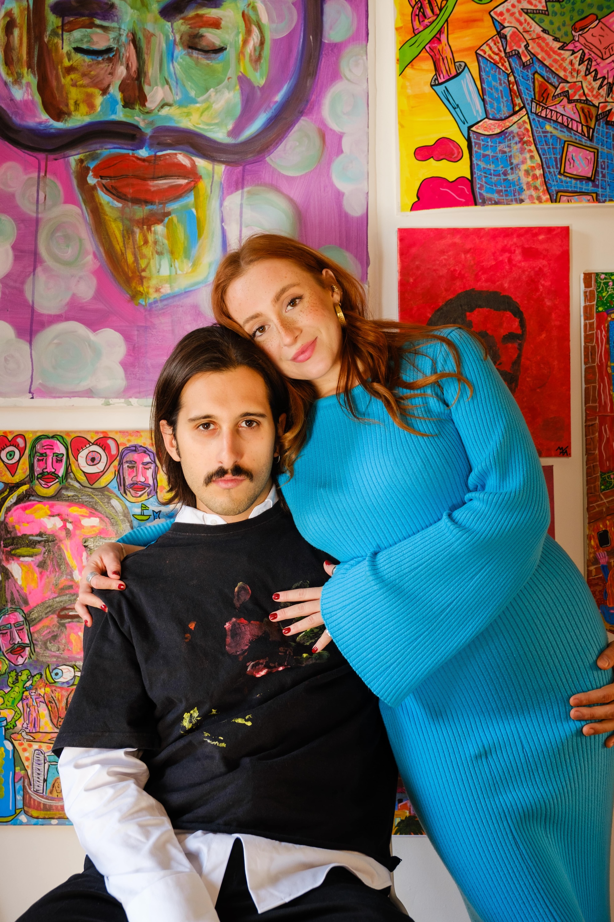 Photoshoot of Jaime and Mathilde, founders of KAMA Collection, by Isabel Dröge, with Fujifilm X-T4