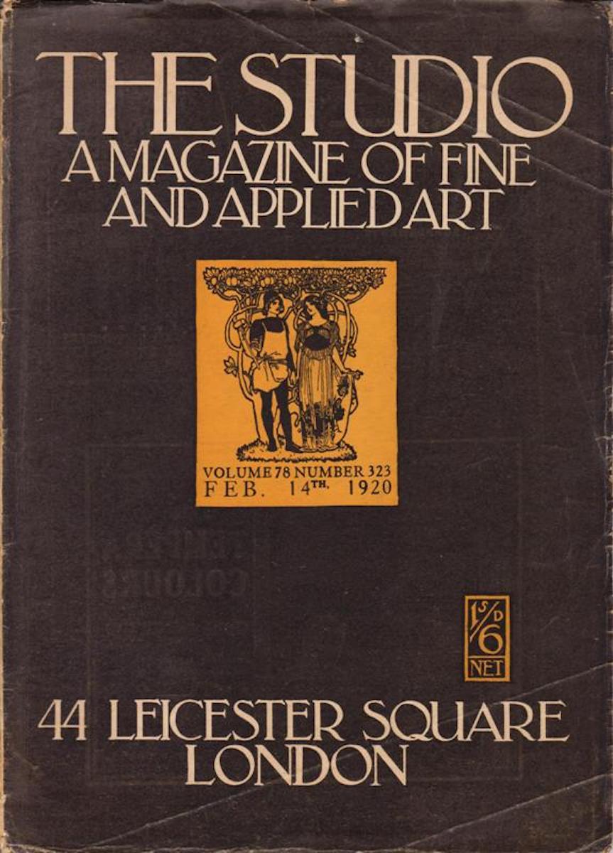 Cover of the magazine The Studio, 1920