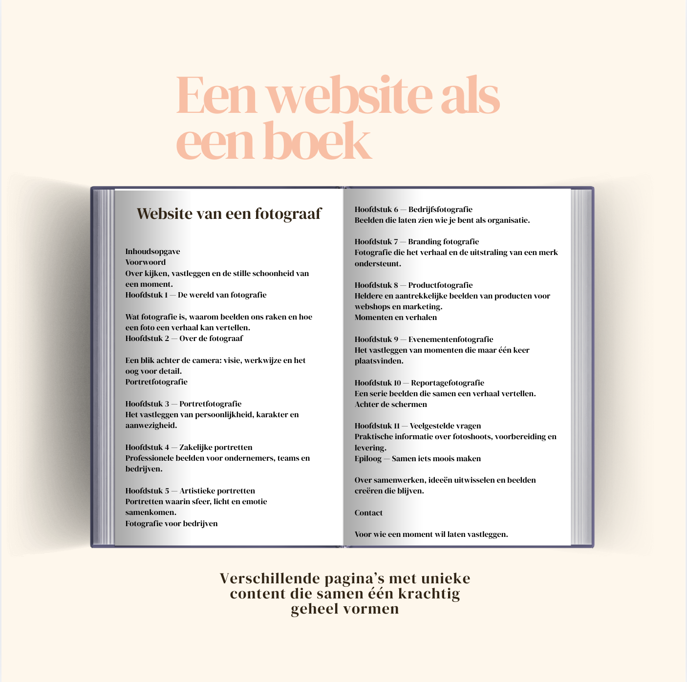 SEO content strategie: een website als een boek